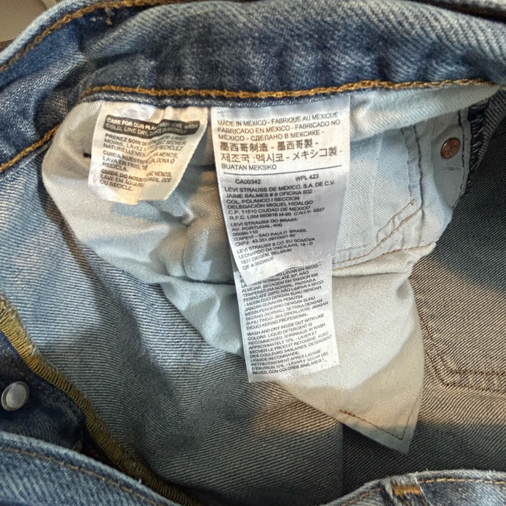 EUC VINTAGE LEVIS XX 501s JEANS SIZE 43x38 STRAIGHT LEG ORIGINALS.VSTITCH - Picture 5 of 17